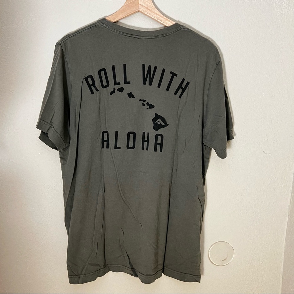 Kekoa Collective Olive T-Shirt Roll With Aloha Size Large - Picture 2 of 4